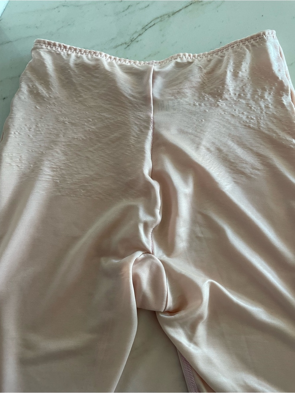 Spanx Skinny Britches Sheer Shaping Power Skort Slip light pink Shaper small S - Picture 8 of 13